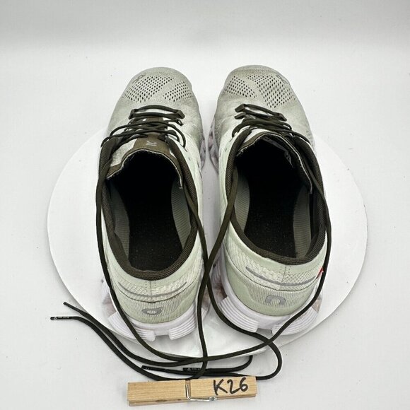 On Cloud X Swiss Engineering Men Size 12.5 Aloe White Green Running Shoes - Picture 11 of 13